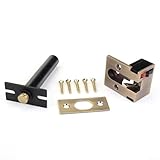 Unsichtbarer Türriegel aus Zinklegierung, unentbehrliches Sicherheitsmerkmal für Wohnimmobilien (Bronze)