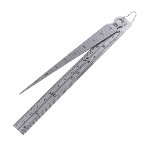 Mikikit 1 Ruler Taper Welding Gauge Practical Taper Gauge Stainless Steel Taper Gauge Taper Metric Welding Gauge Stainless Steel Welding Gauge Welding Taper Gauge Welder Measuring Tool