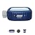 Coleman SaluSpa Atlantis AirJet 4 to 6 Person Inflatable Hot Tub Square Portable Outdoor Spa with 140 Soothing Jets with Cover, Blue