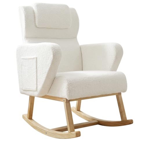 Yvsevnr Silla Mecedora con Reposabrazos