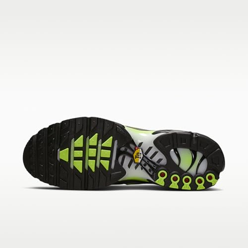 Nike Air Max Plus pour homme en blanc, gris et jaune fluo
