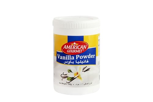 American Gourmet Vanilla Powder 100 GM. Intensely aromatic with rich and sweet notes. This powder enhances the taste of desserts beverages and baked goods.