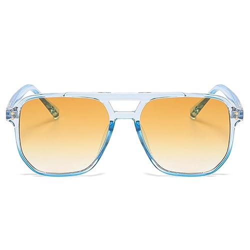 Hanj Vintage Square Aviator Sunglasses for Women Men Classic Retro 70s Glasses Fashion Big Frame Shades2