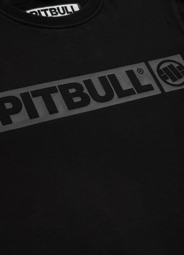 PITBULL Herren Pullover aus Baumwolle Sweatshirt für Männer Pit Bull West Coast Hilltop Black S
