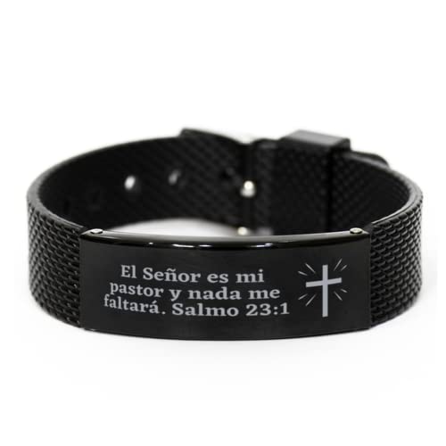Regalo para papa catolico de hija o hijo brazalete, esclava, manilla Personalized Engraved Love Quote Perfecto para - El dia del padre, cumple o navidad, Regalo Para Hombre