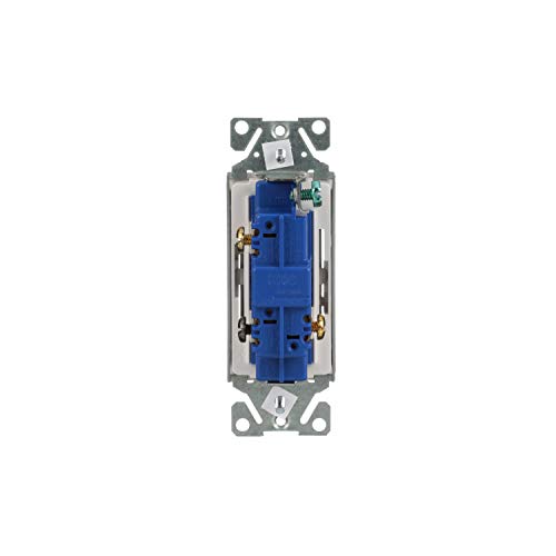 Eaton 7503W-Box 7500-Box Decorative Standard Rocker Switch, 120/277 Vac, 15 A, 3 Way, White #TOP3