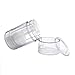 ConStore 3pcs Round Shape Bottom Filling Stick Deodorant Container Empty Reusable Deodorant Bottles Clear Twist Up Stick Tube (30ml)
