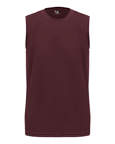 Badger Sport Maroon Adult 3X Sleeveless Wicking Tee