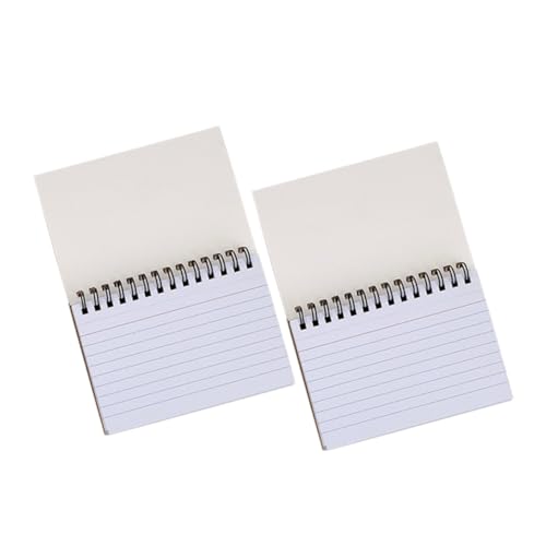 DIKACA 便箋カードメモ帳 冊 入り 厚紙使用 スパイラル綴じ 小型ポケットノート 書きやすい平滑ページ タブ付き リスト作成や計画に