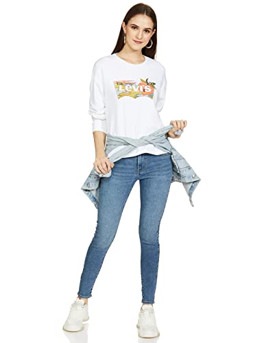 Image of Levi's Women's Cotton Regular Fit Styled Crew Neck Sweatshirt