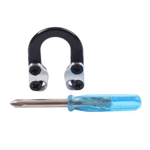 Anillos de liberación de bucle en D hechos de materiales ecológicos, ideales para prácticas de caza sostenibles (negro)
