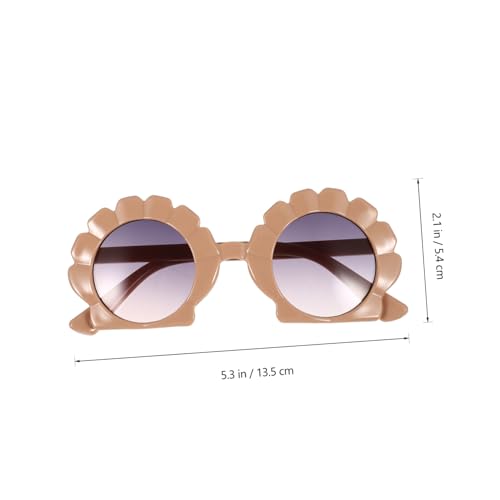 Beaupretty 2 Pairs Kids Beach Sunglasses UV Protection Outdoor Eyewear for Boys and Girls Fun Shell Design3