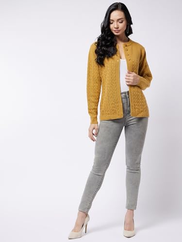 Image of Modeve Self Design Round Neck Casual Women Sweater||Winterwear||