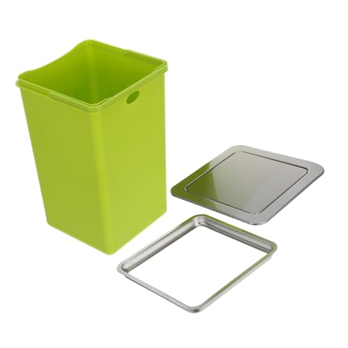 Poubelle pour cuisine et salle de bain avec support intégré discret