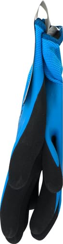 Miniatura 6 de Boss Guantes de trabajo de palma de látex con doble inmersión para hombre, resistentes al agua, color azulnegro, talla L, (8490L)