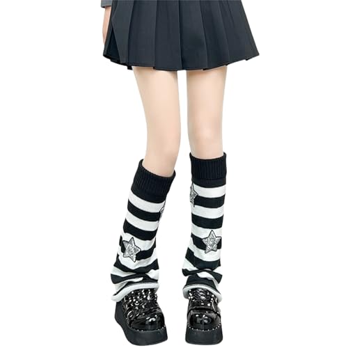 Y2k Harajuku Leg Warmers Women Goth Cute Punk Rave Alt Japanese Grunge