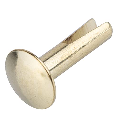 Brass Plated Steel Split Rivets - Pack of 50