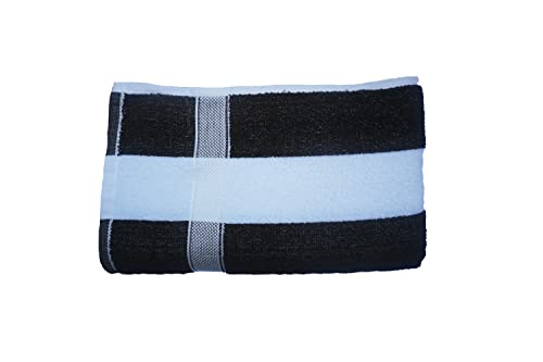 Image of Space Fly Cotton Cabana Black and White Travel, Gym Towel (Pack of 1 Bath Towel)