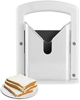 DanDuDu Bagel Slicer for Home,Bagel Cutter Stainless Steel White