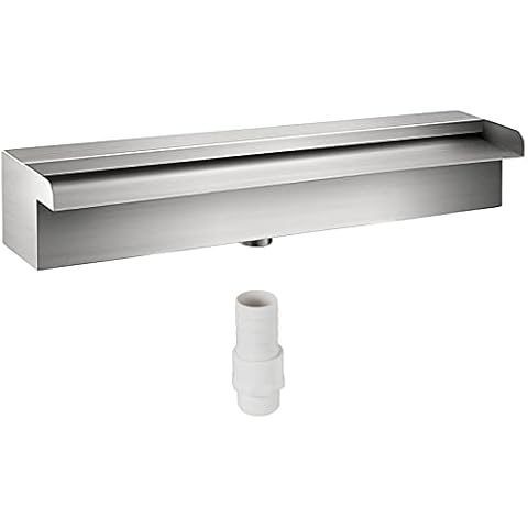BuoQua Stainless Steel Pool Waterfall Fountain Cover