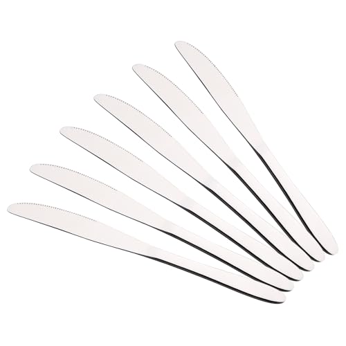 Obstnny 12-Piece Stainless Steel Dinner Knife, Table Knives Set