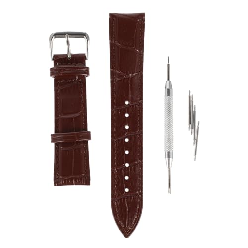 Correa de reloj de cuero Uonlytech con pasadores de liberación rápida y hebilla de acero