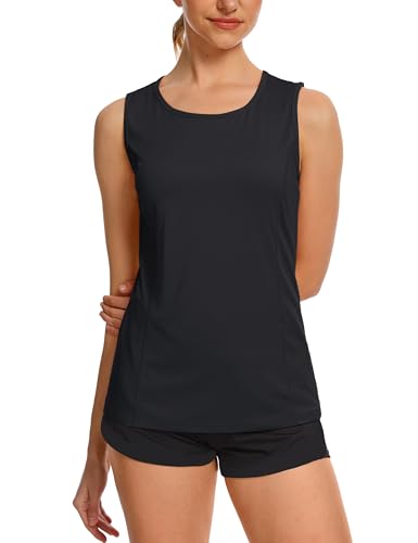 TACVASEN Women's UPF 80+ Workout Tank Top Sleeveless Quick Dry Sun Protection Hiking Athletic Gym Yoga Running Shirts4
