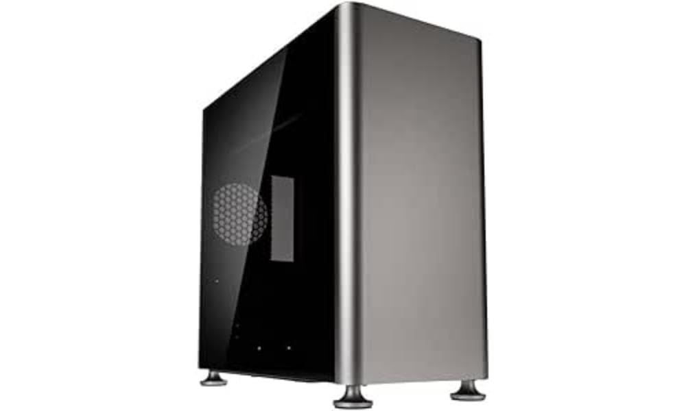 JONSPLUSi400 ATX Gehäuse, Tempered Glass - silber