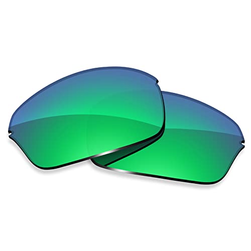 ToughAsNails Replacement Lenses for Oakley Half Wire 2.0 Sunglasses - HyperVision Plus Green Chrome - Polarized