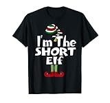 Camiseta con texto en inglés «Soy el elfo corto» para el brunch de Navidad Camiseta