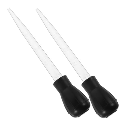NAMOARLY 2pcs Metal Turkey Baster Kitchen Tool Meat Injector for Flavor Injection Bbq Dripper Small Turkey Baster Suction for Cooking