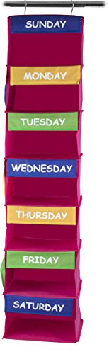 Sagler Daily Activity Organizer Kids 7 Shelf Portable Closet Hanging Closet Organizer Great Closet Solutions - Thumbnail 4