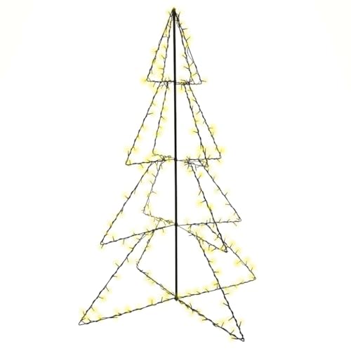 vidaXL Weihnachtsbaum in Kegelform 240 LEDs Indoor Outdoor 115x150 cm