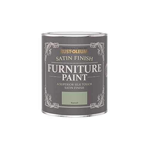 Rust-Oleum Green Furniture & Skirting Board Paint in Satin Finish - Bramwell 750ml