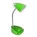 Limelights LD1057-GRN Gooseneck Organizer iPad Tablet Stand Book Holder and Charging Outlet, Green Desk Lamp, RED