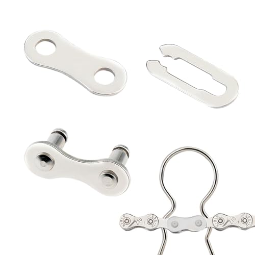 再利用可能な自転車のミッシングリンク、クイック スプリット チェーン修理リンク、自転車用ミッシングリンククイック マジック クラスプ自転車ミッシングリンクチェーンリンクコネクタ、自転車チェーン ジョイント チェーン、 自転車欠落チェーンリンク、軽量ロードバ