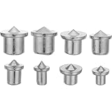 ARTSEWPLY 8 Teiliges Set Stanzwerkzeug Bohrlochausrichtungsstifte Dübelpositionierungsstifte Dübelbohrstifte Metalldübelstifte Bohrführungsstopfen Zentrierstopfen Bohrlochmarkierer