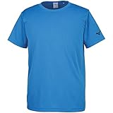 [ミズノ] トレーニングウェア 半袖 Tシャツ 袖ロゴ 吸汗速乾 ドライ 32JA8156 ディーバブルー M