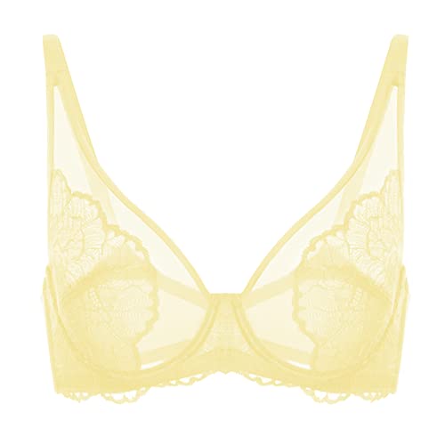 Image of HSIA Minimizer Bras for Women, Full Coverage Lace Bra for Heavy Breasts Unlined Bras with Underwire