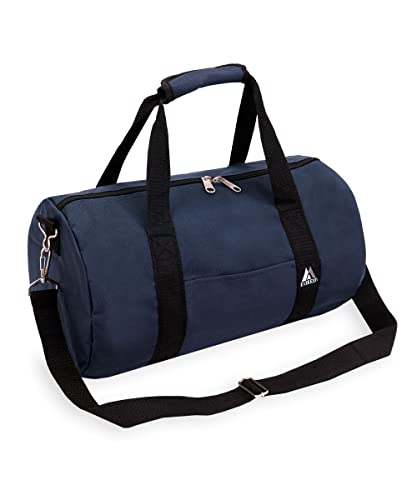 Everest Bolsa esportiva redonda de 40,64 cm (1, Bolsa esportiva redonda de 40,64 cm (16'), Azul marino, One Size