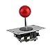 Produktbild ukYukiko 8-Fach Verstellbarer Joystick Arcade Joystick DIY Joystick Fighting Stick Teile für Game Video Arcade sehr robuste Konstruktion Rot Ball