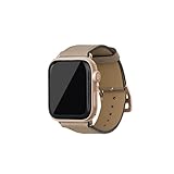 [BONAVENTURA] ボナベンチュラ AppleWatch用 レザーバンドアダプター:ゴールド ノブレッサ【44mm/45mm/46mm/49mm, M/Lサイズ】 [グレージュ ] イタリアンレザー 本革 プレゼント ギフト N44LRG-GG