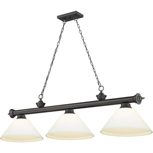Luminaire suspendu billard 180 Watts au fini brossé haut de gamme