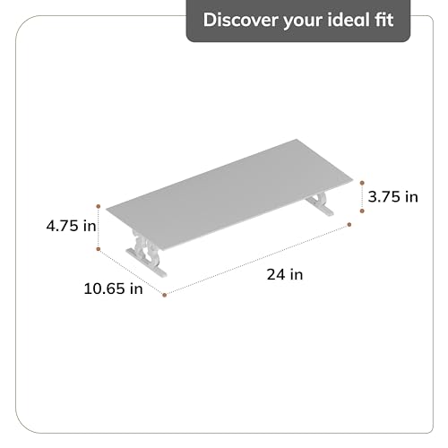 Image of Anji Mountain Monitor Stand - Desktop Organizer & Laptop Riser, Ergonomic Monitor Riser, Space-Saving Monitor Stand for Desk, Durable Construction, Easy Assembly, Ideal for Home & Office