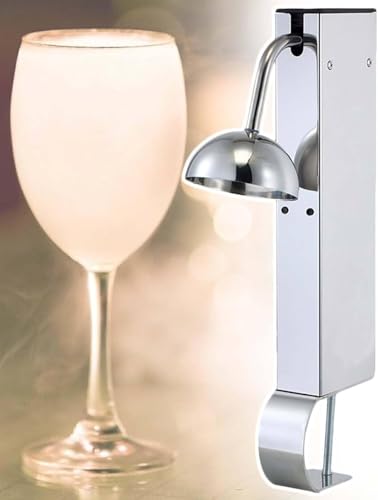 Enfriador de copas instantáneo - Enfriador vertical de copas de vino y congelador de CO2 para vasos y copas | Enfría en segundos para bares, restaurantes y cocinas