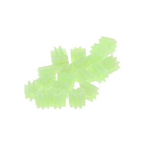 Jutagoss 20pcs Plastic Gears 8 Teeth Model 081.5A Reduction Gear Plastic Worm Gears for RC Car Robot Motor