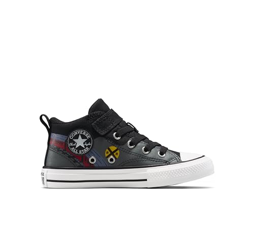 Converse Tênis masculino Chuck Taylor All Star Malden Street, Preto/Azul Slacker Azul/Vermelho, 15