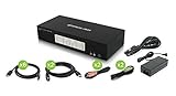 IOGEAR 4-Port 4K DisplayPort Triple View KVMP - 3 HDMI Monitors Outs - Converts DisplayPort to HDMI Out - 4096 x 2160 @60Hz - Control/Share USB 3.0 peripherals - Win 7+ Mac OS Linux - GCS1964