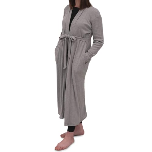 monica + andy Maternity Lounge Robe – 100% Organic Cotton Gown for Labor & Delivery at the...