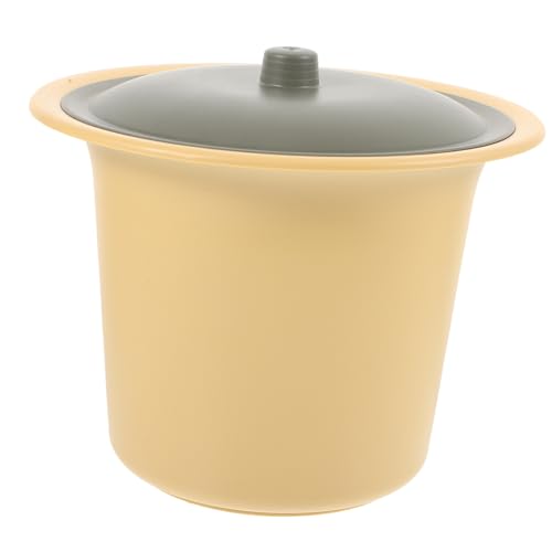 TOVINANNA Portable Plastic Urinal Bedpan Lid Elderly Urine Pot Non-Slip Easy to Clean